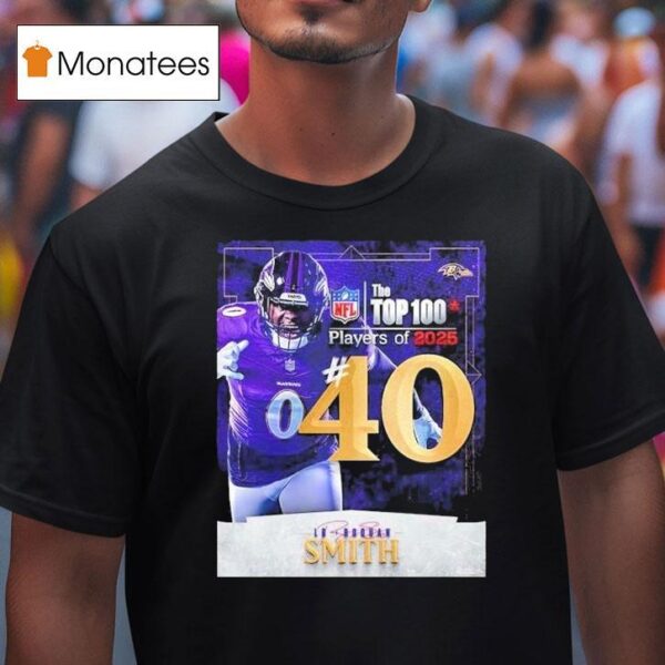 Roquan Smith Nfl Top Players Number Baltimore Ravens Linebacker American Football T Shirt