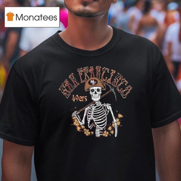 San Francisco Ers Nfl X Grateful Dead Skeleton T Shirt