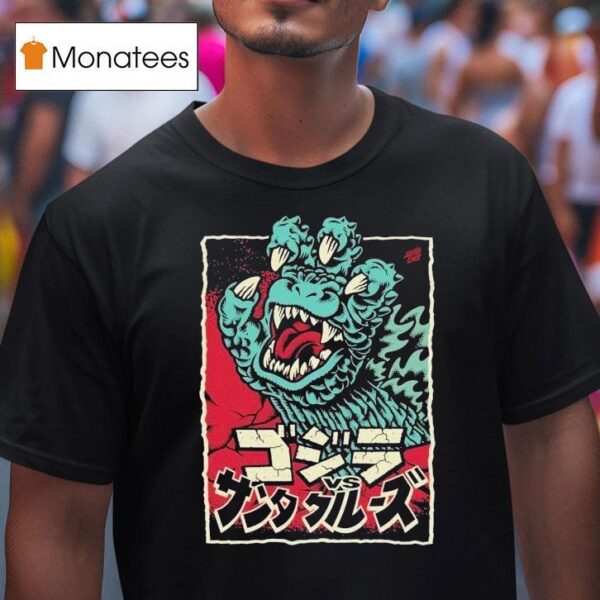 Santa Cruz Godzilla Hand T Shirt