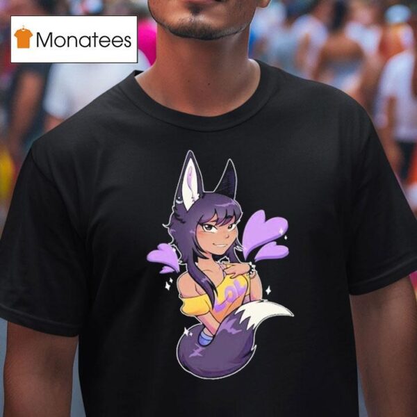Sarawolf Wolf Girl Lover Waifu T Shirt
