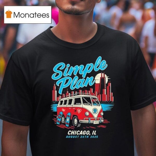 Simple Plan Tour Chicago Il T Shirt