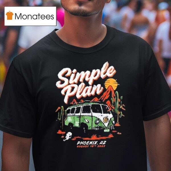 Simple Plan Phoenix Az Tour T Shirt