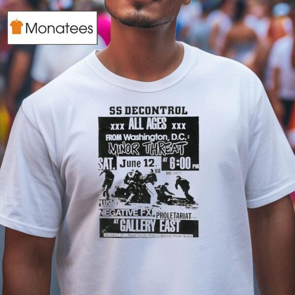 Ss Decontrol All Ages From Washington Dc Minor Threa T Shirt