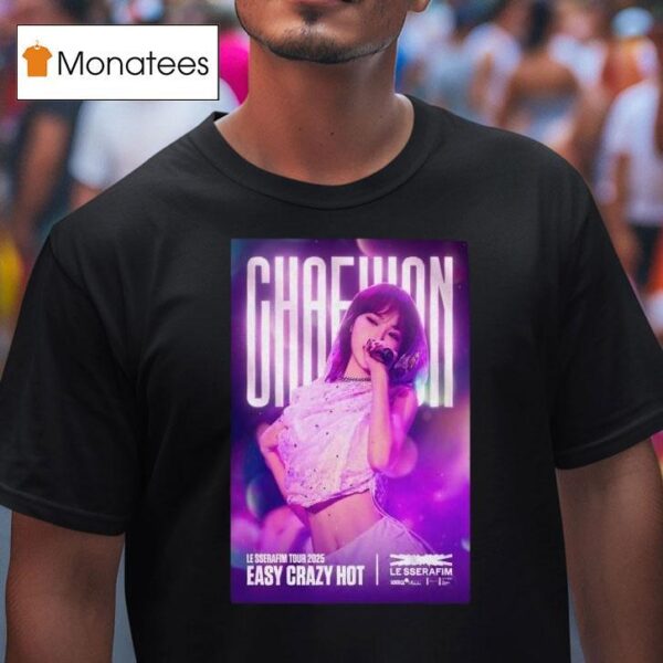 Sserafim Easy Crazy Hot Le Sserafim Tour T Shirt