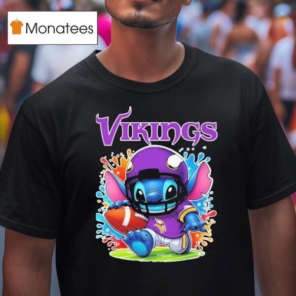 Stitch Fan Minnesota Vikings Nfl T Shirt