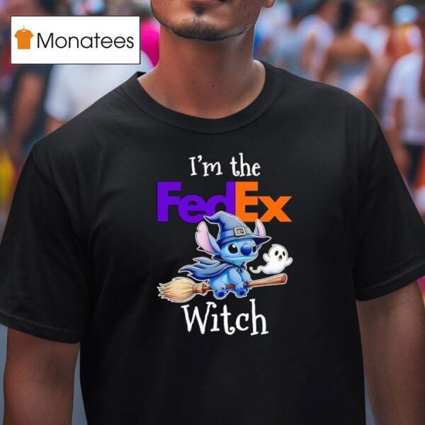 Stitch Ghost I M The Fedex Witch Halloween T Shirt