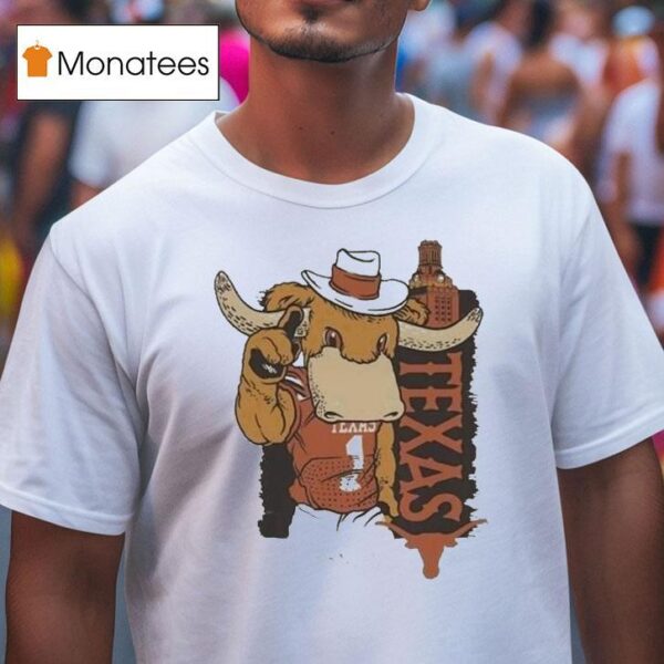 Texas Longhorns Image One Hyper Local House Mascot Buil T Shirt