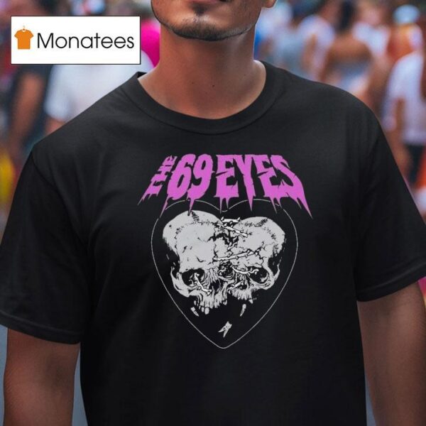 The Eyes Together Forever Heart Skull T Shirt