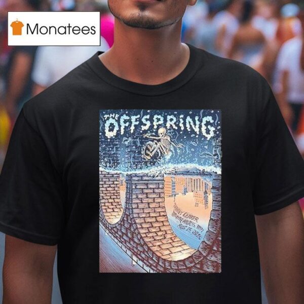 The Offspring Concert At Target Center In Minneapolis Mn On August Skeleton Surf T Shirt