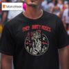 Them Dirty Roses Hands Skeleton Neon T Shirt