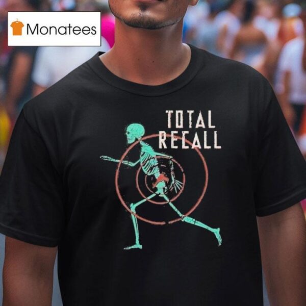 Total Recall Skeleton Skull T Shirt