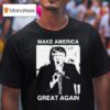 Trump Gun In Mouth Make America Great Again T Shirt