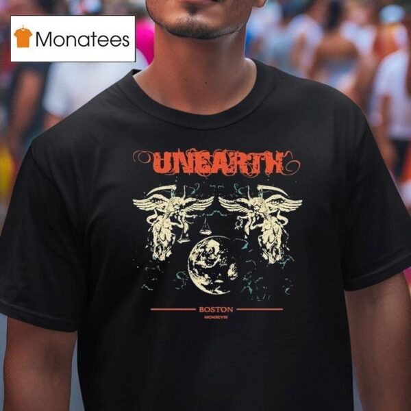 Unearth Boston Spring Tour Dates T Shirt