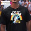 Unicorn Rainbow Some People Just Need A High Five In The Face With A Chair T Shirt