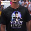 Wednesday Thank You For The Memories Signatures T Shirt