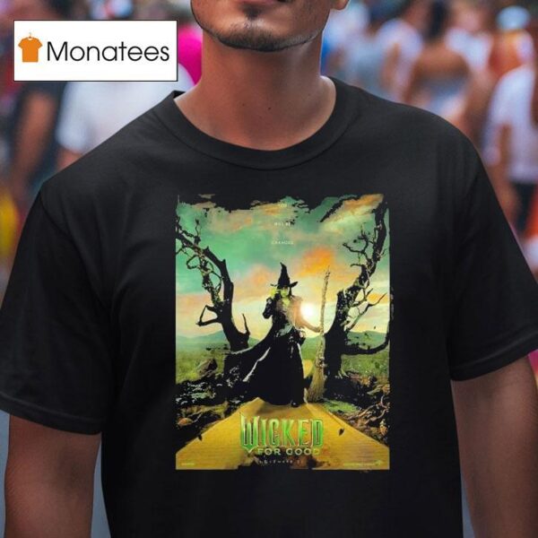 Wicked For Good Movie Featuring Cynthia Erivo As Elphaba On November Dark Fantasy Witch T Shirt