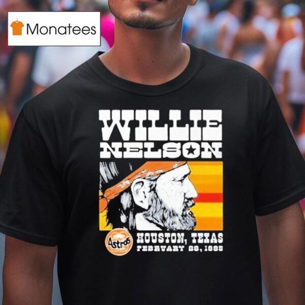 Willie Nelson Astrodome Houston Astros Texas T Shirt