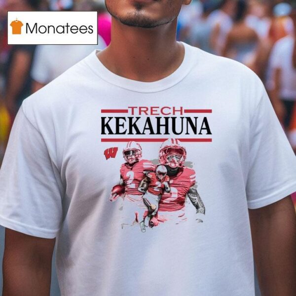 Wisconsin Ncaa Football Trech Kekahuna T Shirt
