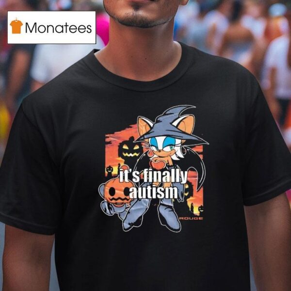 Witch It S Finally Autism Halloween T Shirt
