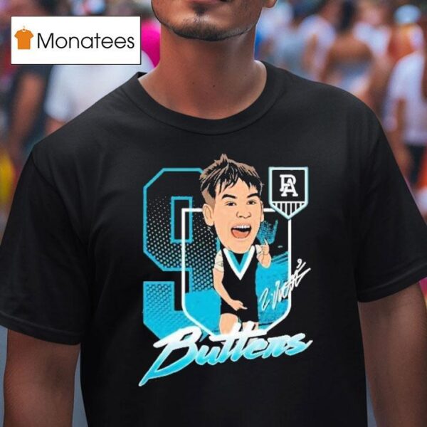 Zak Butters Port Adelaide Fc Signature T Shirt
