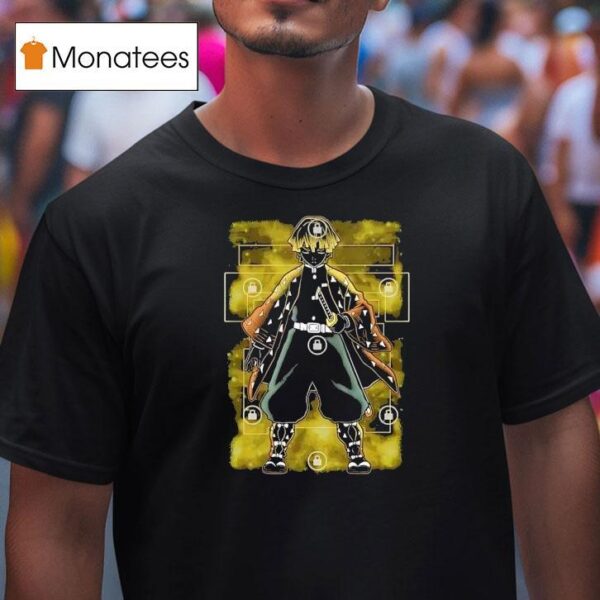 Zenitsu Agatsuma From Demon Slayer Kimetsu No Yaiba T Shirt