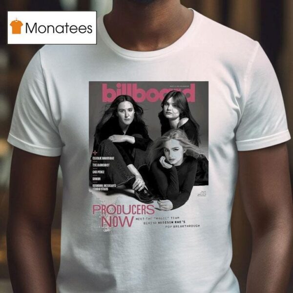 Addison Rae Billboard Magazine Cover At August In Producers Now Pop Breakthrough Photography T Shirt