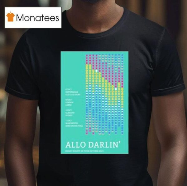 Allo Darlin Bright Night Uk October Tour T Shirt