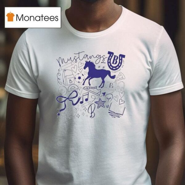 Bane Mustangs Doodle Together We Can T Shirt