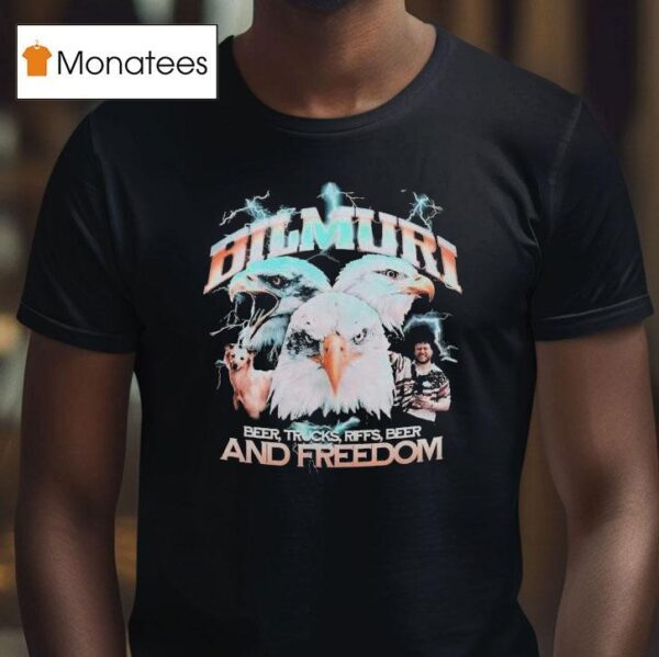 Bilmuri And Freedom Beer Trucks Riffs Beer Eagles T Shirt
