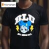 Blu Sad Girlz Uni Boyfriend T Shirt