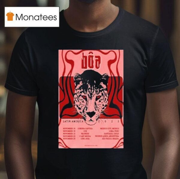 Boa Latin America Tour Dates Leopard T Shirt