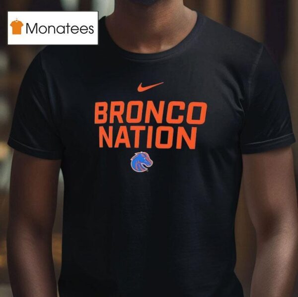 Boise State Broncos Nation Logo T Shirt