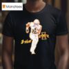 Breece Hall Superstar Pose Iowa Hawkeyes T Shirt