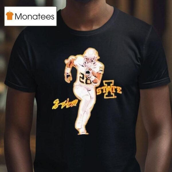 Breece Hall Superstar Pose Iowa Hawkeyes T Shirt