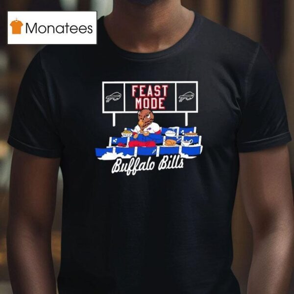 Buffalo Bills Football Mascot Eating Feast Mode T Shirt