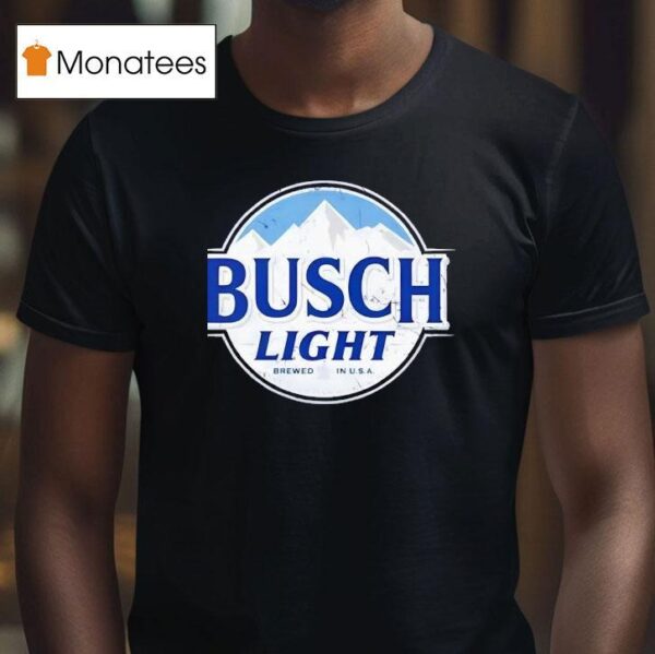 Busch Light Logo Brewed In Usa T Shirt