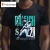 Cal Raleigh Seattle Mariners Single Season Catcher Home Run Record T Shirt