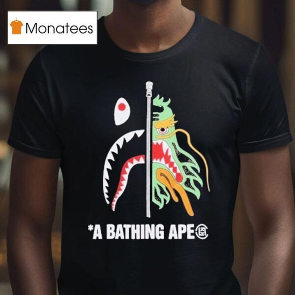 Camo Shark A Bathing Ape T Shirt