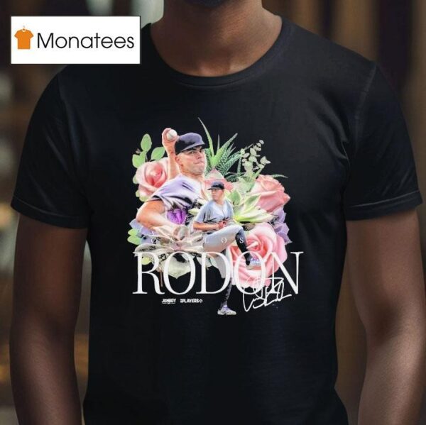 Carlos Rodon New York Yankees Floral T Shirt