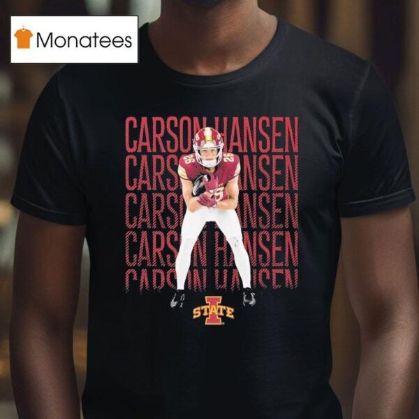 Carson Hansen Iowa State Cyclones Block Name T Shirt