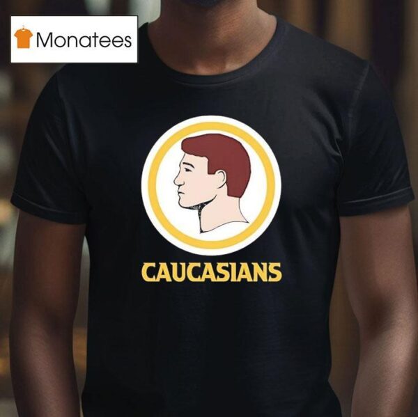 Caucasians Style Washington Commanders Logo Parody T Shirt