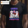 Chicago Cubs City Skyline Rizzo And Sandberg Forever Signatures T Shirt
