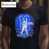 Corey Seager Texas Rangers Ten Years Of Mlb Service Major League Baseball September T Shirt