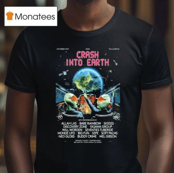 Crash Into Earth October Halloween T Shirt