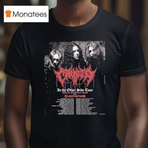 Crypta At North America In The Other Side Tour Dates With Claustrofobia Dark Metal T Shirt