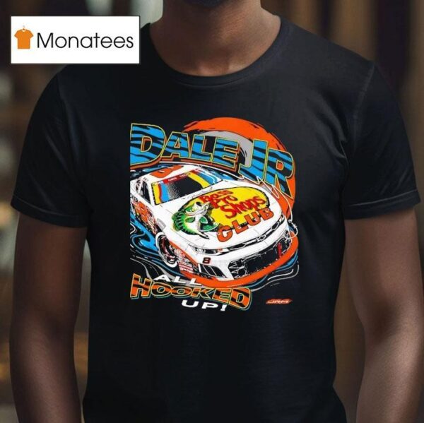 Dale Earnhardt Jr All Hooked Up Bass Pro Shops Racing T Shirt