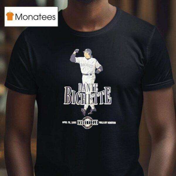 Dante Bichette Colorado Rockies Years Coors Field Walk Off Homerun T Shirt