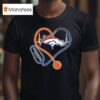 Denver Broncos Nurse Heartbeat Stethoscope T Shirt