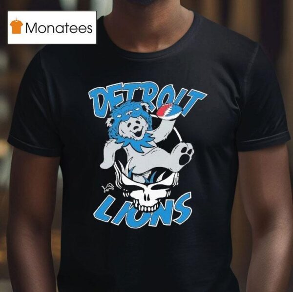Detroit Lions Nfl X Grateful Dead Bear T Shirt