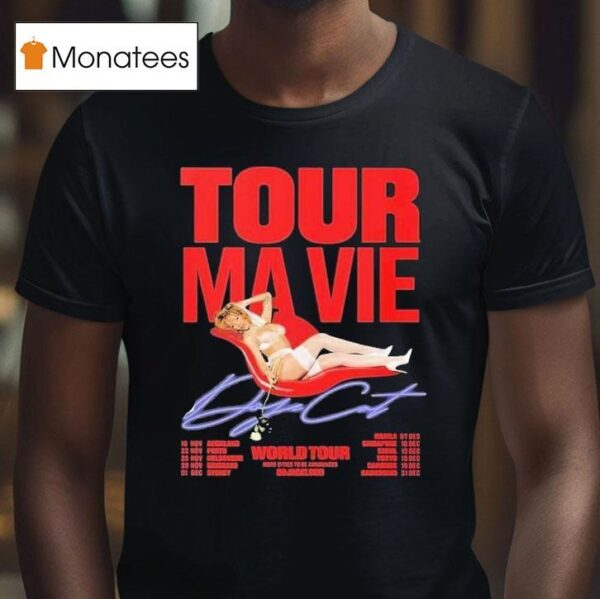 Doja Cat Ma Vie World Tour Th Album And Jealous Type With Dates T Shirt